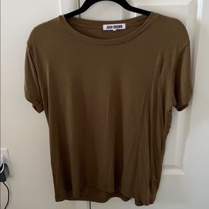 Buttery soft olive green top
